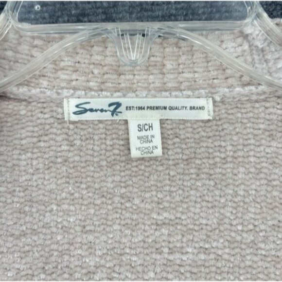 Seven7 Taupe Cardigan Women’s S Small Cozy And Soft Sweater Pockets - Picture 5 of 15